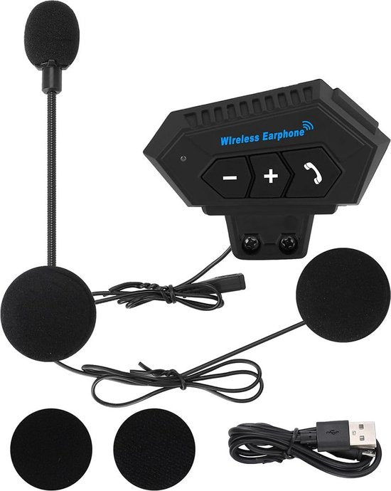 Motorhelm Headset Bluetooth - Met Microfoon voor Helm - Waterdicht - Universele Pasvorm