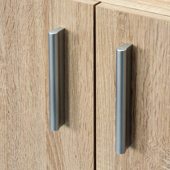 Casaria Boekenkast Vela - 3 Vakken Verstelbaar 115x60x28 cm - Eiken