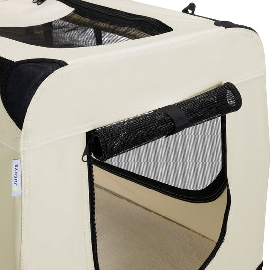 Vouwbare Hondentransportbox / Bench Lassie L - Beige - 50 x 70 x 52 cm