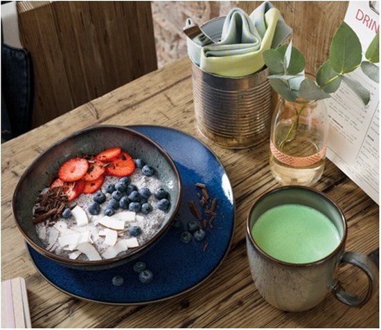 Villeroy & Boch Ontbijtbord / Dessertbord Lave - ø 23 cm - Blauw