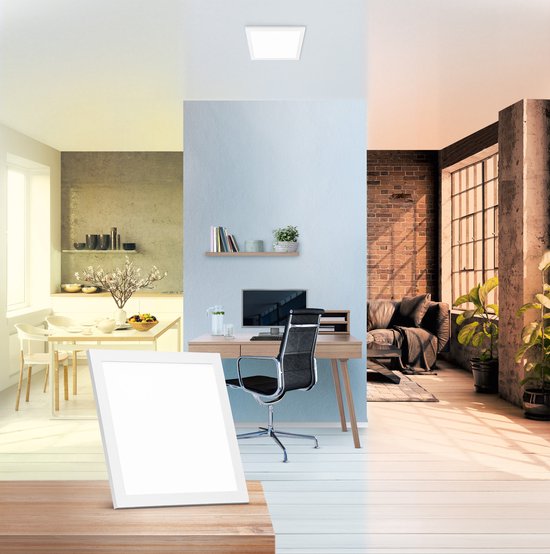 LEDVANCE Armatuur: voor plafond, SunHome Panelen / 2- W, 22-…24- V, stralingshoek: 11-, Tunable White, 22- … 5- K, behuizingsmateriaal: aluminium, IP2-
