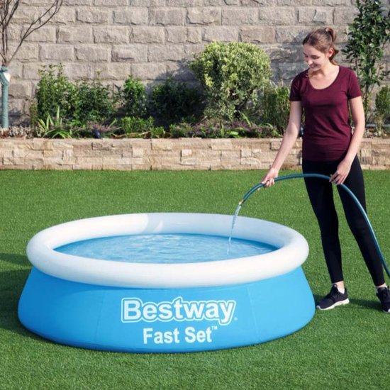Bestway Kinderzwembad - Ø 183 cm - Model 57392 - Opblaasbare Rand