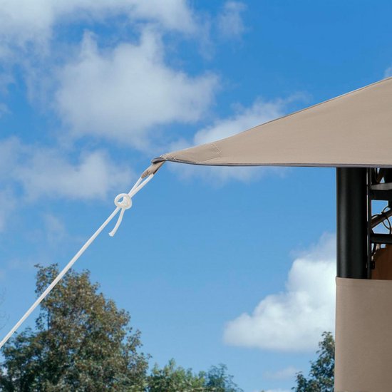 Casaria Paviljoen Topas 3x4m - UV-bescherming 50+ - Taupe