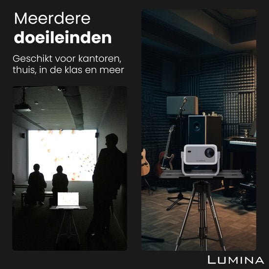 Lumina® Beamer Statief – Stabiele Projector Standaard – Geschikt voor Alle Beamers & Laptops