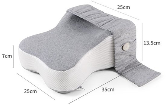 Sleeptight Kniekussen - Beenkussen - Orthopedisch - Zwangerschap - Zijslaap - Grijs