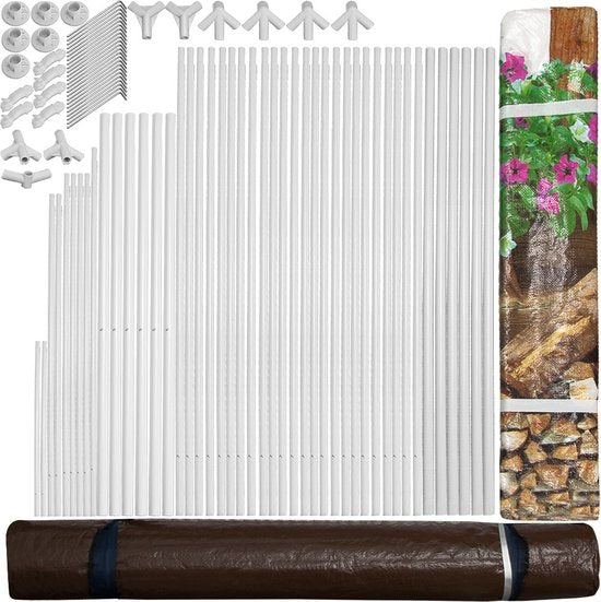 Casaria Partytent - Paviljoen 18m² 3x6m met 6 Zijpanelen - Apres Ski