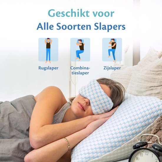 EL-Life Verkoelend Slaapmasker vrouwen & mannen - Oogmasker met velvet stoffen kant - Verstelbaar - Slaapmaskers