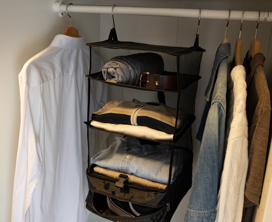 Hangende Packing Cubes - Opvouwbaar - 4 Vakken - Koffer Organizer - Sunflake