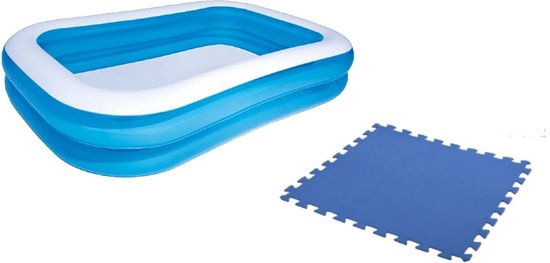 Free and Easy Foam Zwembadtegels Blauw - 50 x 50 cm - 27 Stuks