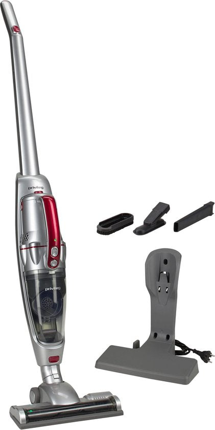 Privileg 2-in-1 Accu-Hand- En Steelstofzuiger VC-SP1002D – Voorzien Van Elektrische Bodendüse En Uitwasbaar Hygienefilter En Ladestation – Voor Harde Vloeren En Tapijt – Wit Kunststof – 126062