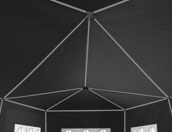 Casaria Tent Rimini Antraciet 3x6m UV-bescherming 50+