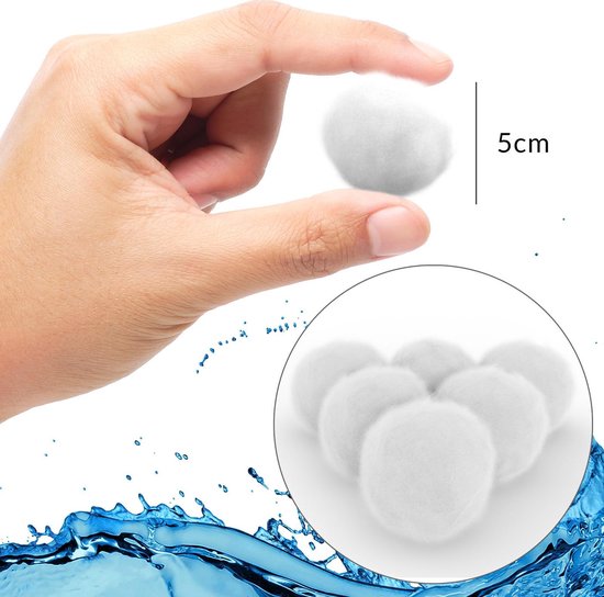 Monzana Zandfilterpomp Filterballen - 1400g 50 mm - Wit