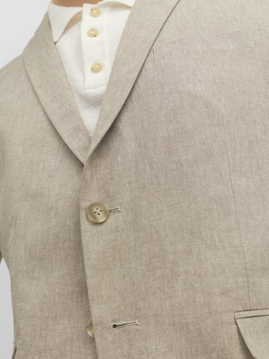 Jack & Jones Riviera Blazer - Slim Fit - Beige - Maat 56