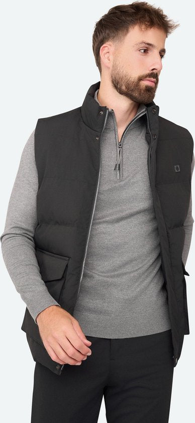Solution Clothing Body - Bodywarmer - Jas - Lang - Jassen - Bodywarmers - Volwassenen - Heren - Mannen - Zwart - XXL