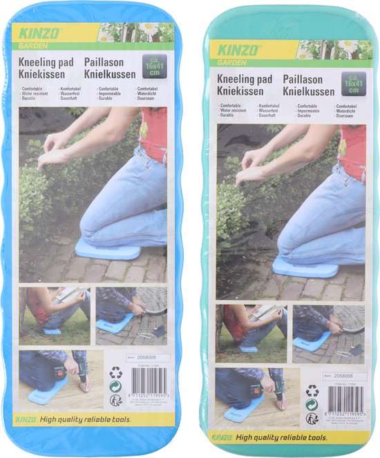 Kinzo Garden Blauwe kniekussen - Tuin - kniebescherming - kussen voor onder de knie