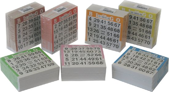 Bingokaarten 500 vellen