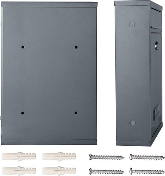 Deuba Brievenbus zilver 32x22x9cm