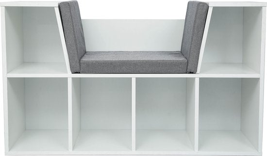 Schoenenkast met zitkussen - schoenenrek hal gang slaapkamer