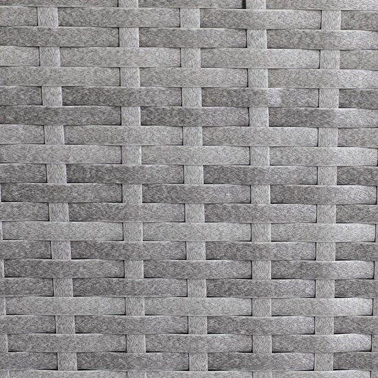 Casaria Polyrattan Bloembak – 2 Stuks Incl. Ophangbeugels - Grijs