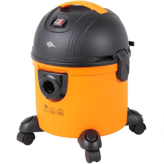 Monzana Stofzuiger Nat & Droog - 1200W 15L Container – Zwart/Oranje
