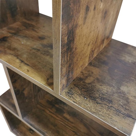 Vakkenkast roomdivider Yoep - gestapeld kubus design - 5 vakken