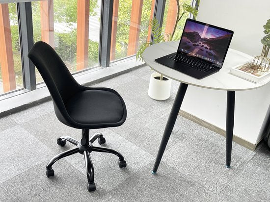 VDD - Bureaustoel - Stoel - Bureaustoelen voor volwassenen - Bureau Stoel - Bureaustoel wieltjes - Bureaustoel zwart - Kuipstoel - Kuipstoelen - Kuipstoel zwart