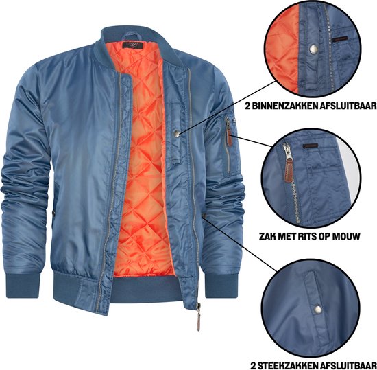 Cappuccino Italia - Heren Jas zomer Navy Seal Jacket Navy - Blauw - Maat M