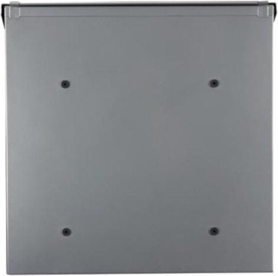 Perel Brievenbus Monaco, wandmontage, met naamplaatje, incl. 2 sleutels, afmetingen (H x B x D) 36.8 x 36.5 x 10 cm, zilvergrijs