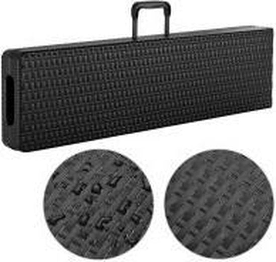 Casaria Tuinbank Vouwbaar - 2 Stuks met Draaggreep -180 cm Zwart