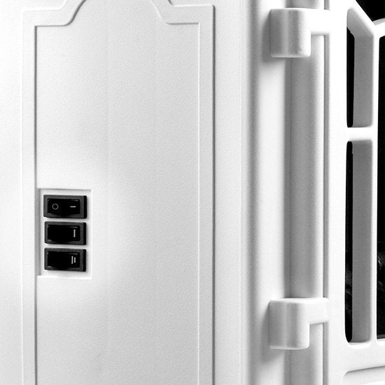 Monzana Elektrische Kachel – met LED Vlameffect - 2000W Wit