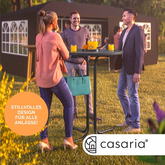 CASARIA Statafel - 80x110cm Inklapbaar Verstelbare Tafelpoten – Grijs