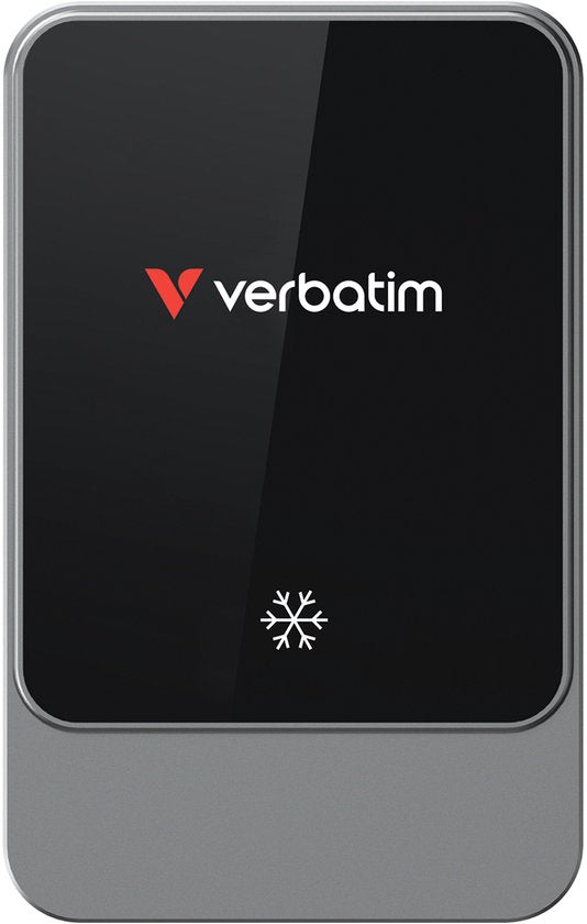 Verbatim – Charge 'n' Drive Magnetische Draadloze Auto Oplader – CND-03 – 15 W Qi Snel Laden – Voorzien Van Ice-Cooling Systeem En RGB Verlichting En 360 Graden Draaifunctie – Voor Dashboard En Ventilatierooster – Zwart Metaal En Kunststof