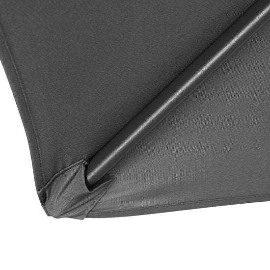 Kingsleeve Parasol 200 cm - Zwengel & Kantelmechanisme - Antraciet