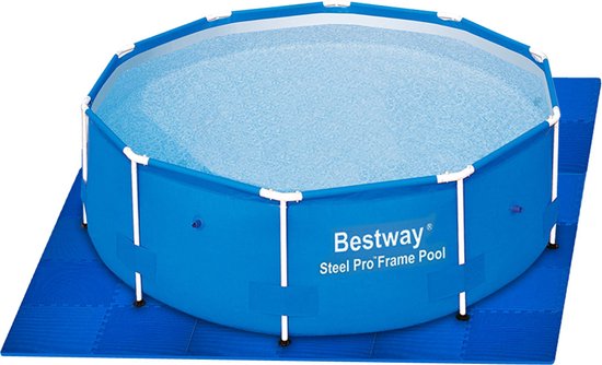 Monzana 8x Vloerbeschermer - 45x45cm Antislip Uitbreidbaar - Blauw