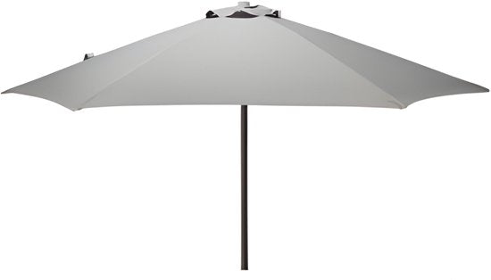 Pro Garden Tuinparasol Menorca - D230 cm - grijs - zonwering - parasol - met hoes