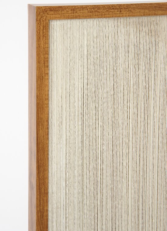Mica Decorations Muurdecoratie Cirkel - L50 x B60 x H3 cm - Beige