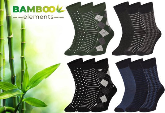Bamboo Elements- Bamboe Sokken Heren - Sokken Dames - 12 Paar - 39-42 - Fashion - Lange Sokken - Kousen Heren Sokken - Kousen Dames Sokken - Anti Zweet - Duurzaam