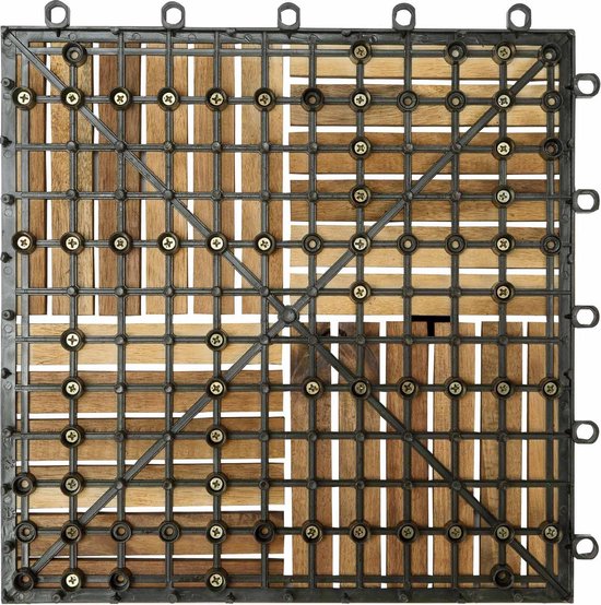 Deuba Houttegel Acacia Quattro Mozaïek FSC®-gecertificeerd Acaciahout 30x30 cm