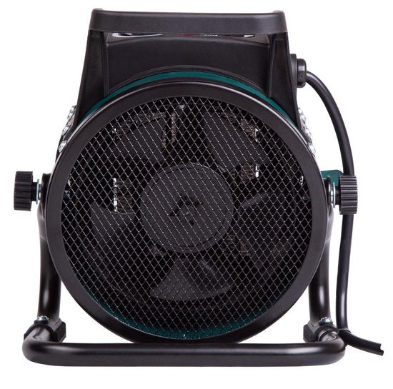 VONROC Elektrische kachel - Straalkachel - ventilatorkachel - keramisch - 3 standen: 1000W/2000W/ventilator - voor ruimten tot 20m2 - groen