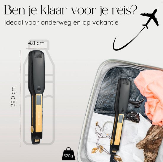 Sansbeauté® Professionele Stijltang - 2 in 1 - Krultang - Stijltangen - Hair Straightener - Snel Opgewarmd - 80℃ t/m 230℃ - Steilen & Krullen - ION technologie
