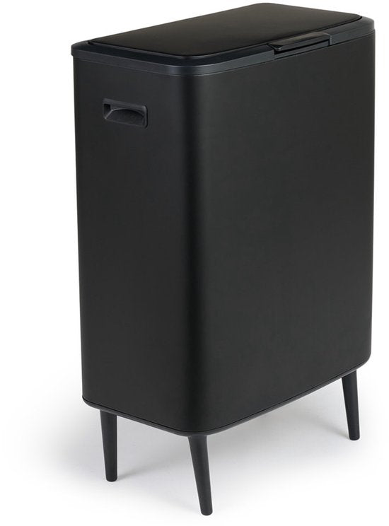 Umuzi Cleaning Prullenbak - 60L - Soft Close - 54x 33x80 - Mat Zwart