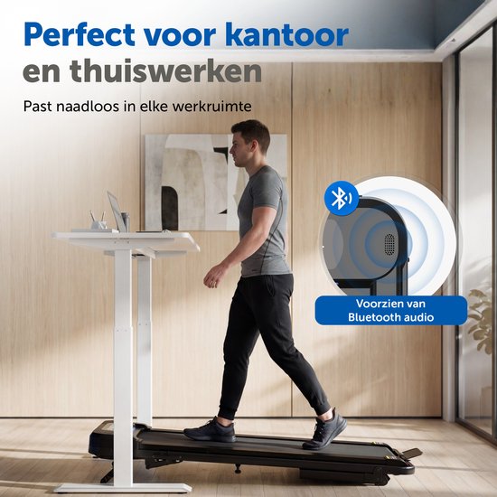 ACTYV Loopband Inklapbaar 1-12km/u met 6% Hellingsfunctie - Inclusief Smeerolie, Beschermmat - Hardloopband - Treadmill - Wandelband - Walking pad - Voor Thuis - Elektrisch - Opvouwbaar V3