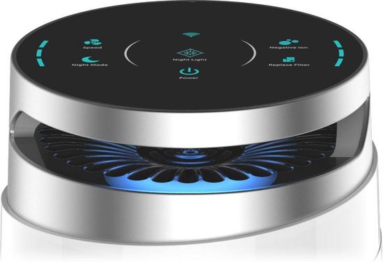 Andersson – Luchtreiniger Met Ionisatie – Voor Ruimtes Tot 14 m² & Met Wifi App – Voorzien Van Hepa 13 Filter En Nachtstand – Voor Een Schoon Binnenklimaat – Wit Kunststof