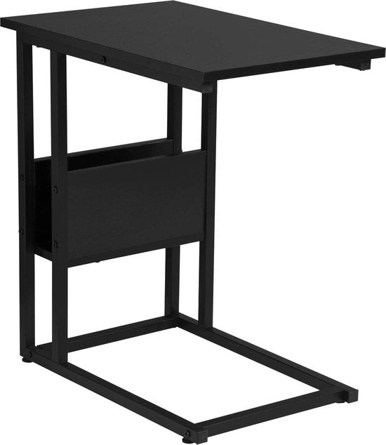 Salontafel - Bijzettafel - Bijzettafel - Loungetafel - Woonkamertafel - Accenttafel - Zwart - 55x36x59.5cm