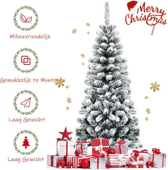 Coast Kunstkerstboom - Wit Besneeuwd - MET Premium PVC naalden - 135cm
