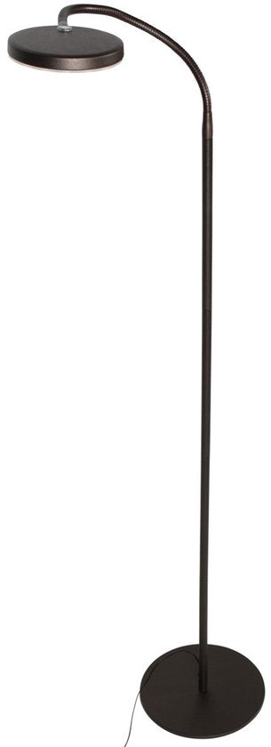 Vloerlamp Platu 3351CA - Dimbaar met instelbare lichtkleur, bruin kunststof en metaal, trendy design, Mexlite, perfect voor binnengebruik