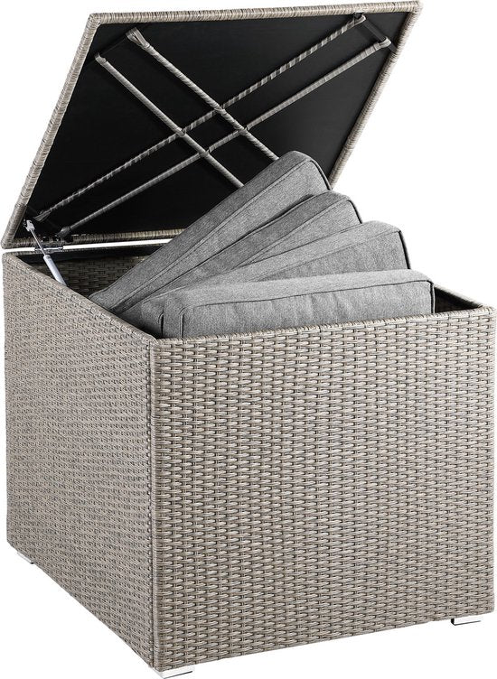 Casa Kussenbox - Tuinkist - Kussenopslagbox - Creme - 75x75x70cm