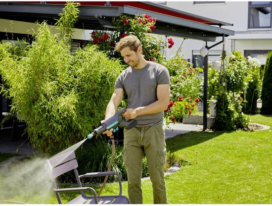 GARDENA AquaClean 24/18V P4A - Accu Hogedrukreiniger - 24 bar - Premium Set