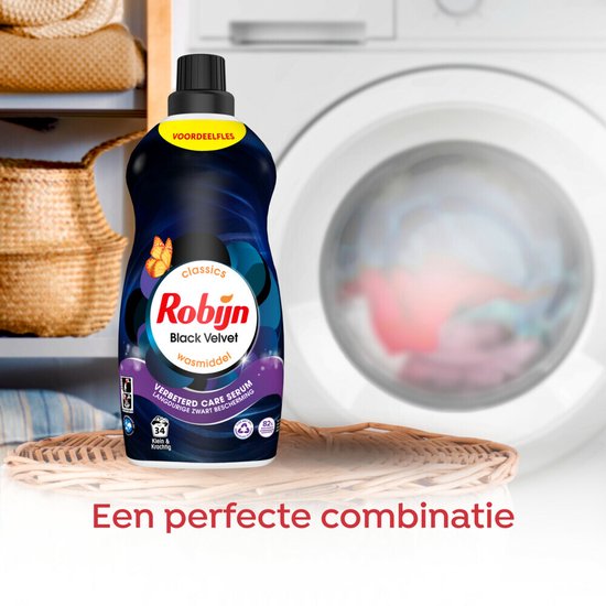 Robijn Klein & Krachtig Wasmiddel Black Velvet 34 Wasbeurten 1,19 liter