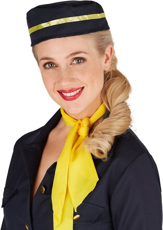 Dressforfun Stewardess XXL - verkleedkleding kostuum halloween verkleden feestkleding carnavalskleding carnaval feestkledij partykleding - 301413